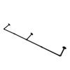 Clothes Rail Wall Mounted Hanging Bar Rack Detachable Retro Industrial Pipe Style Garment Rail