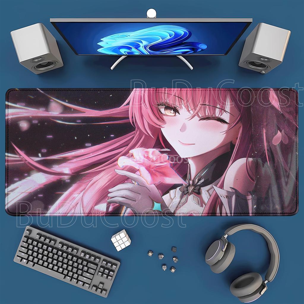 Aemeath Wuthering Waves Mousepad Computer Gaming birouri tastatură Mouse Pad Anime Antiderapant Cauciuc Imprimare HD xmm Covoraș Birou