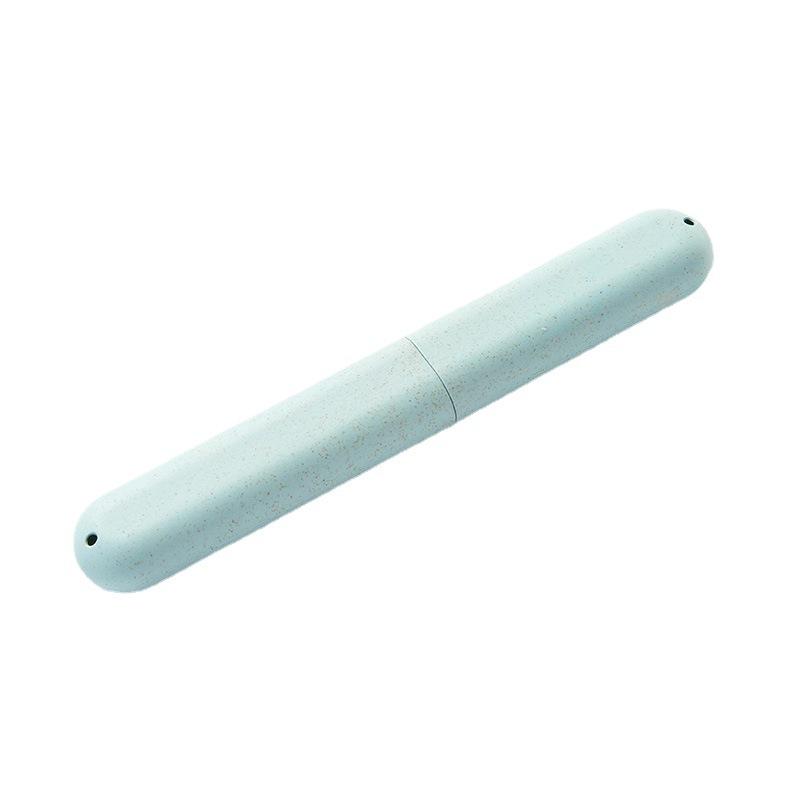 Home Wheat Straw Travel Toothbrush Box, Portable Toothbrush Case Storage Box, Wheat Straw Toothbrush Storage Box