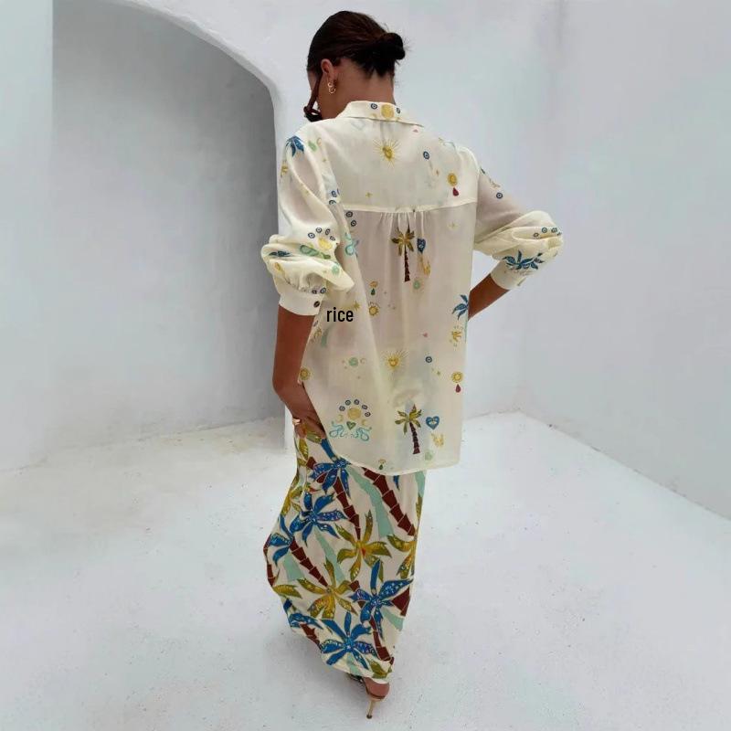2025 Cross-Border Casual Fashion Linen Shirt and Shorts Set
