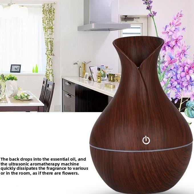 Colorful Lamp Imitate Graining Cracks Design Ultrasonic Humidifier With Aromatherapy For Home Use