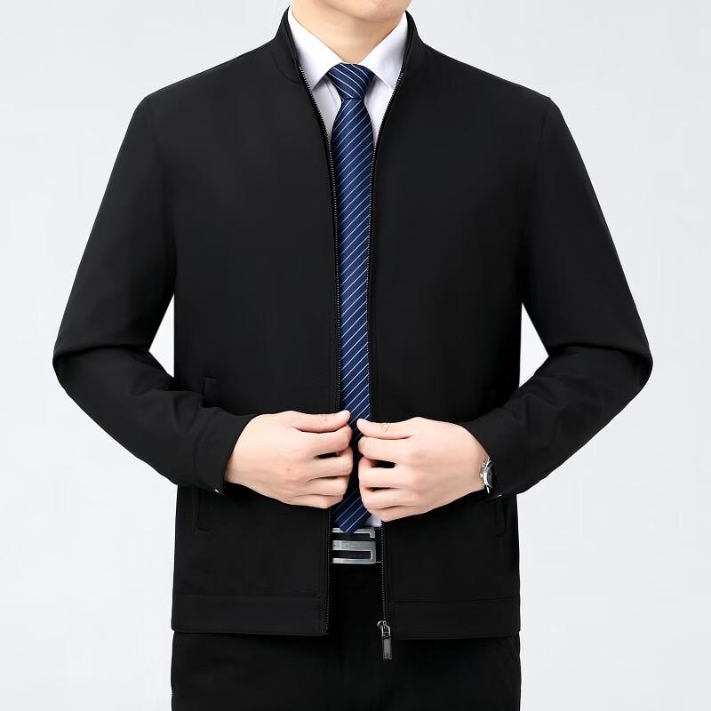 Firstview Men s Business Stand-Collar Zipper Jacket L