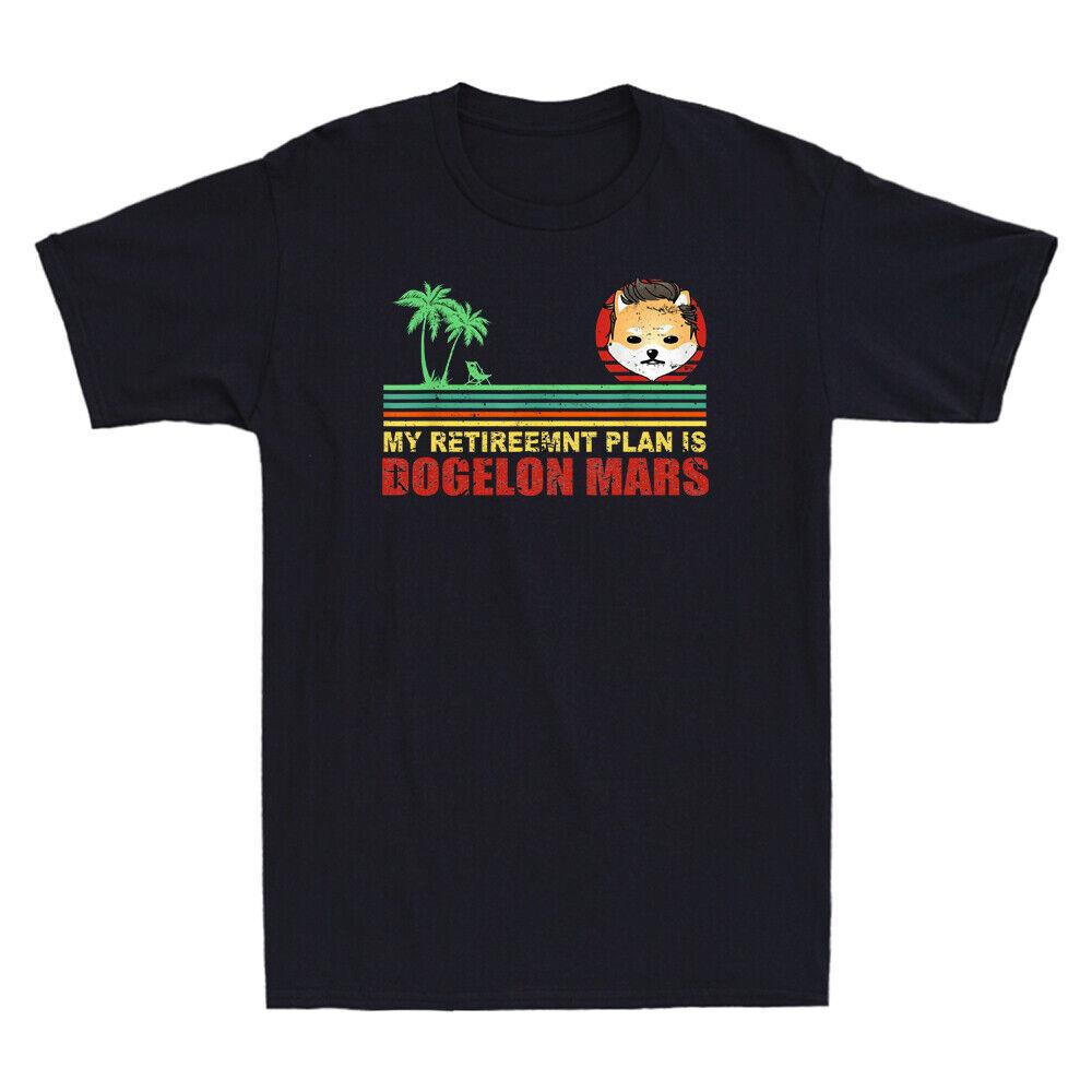 Dogelon Mars My Retirement Plan Is Dogelon Mars Token Retro Men s T-Shirt Black M