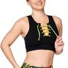 Zumba Wear Sports Size Z1T000330 Bra, Lace-Up, M, Black,
