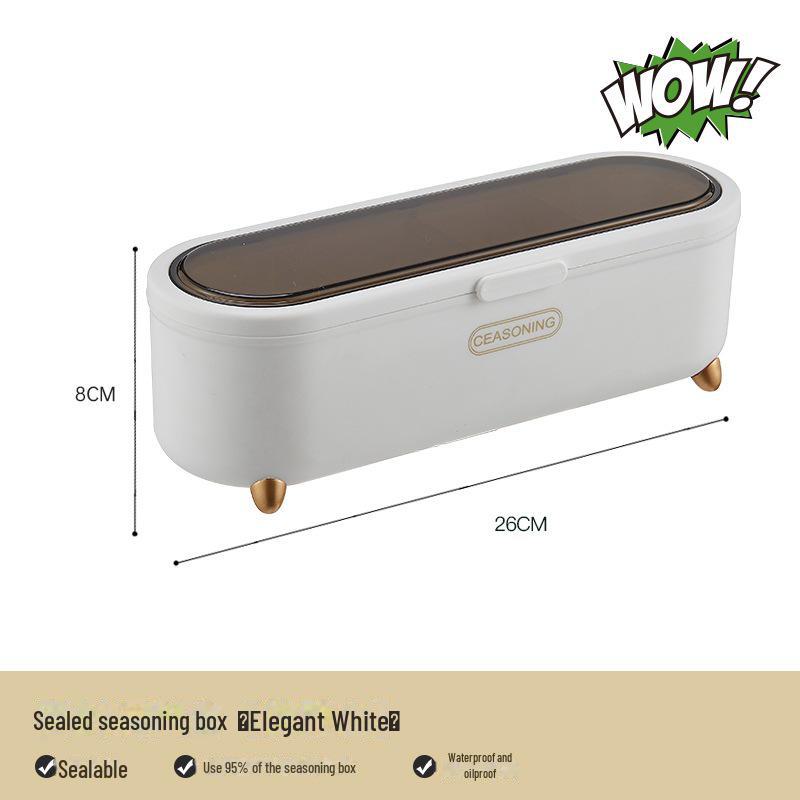 4-Grid Food-Grade Seasoning Jar Set for Kitchen