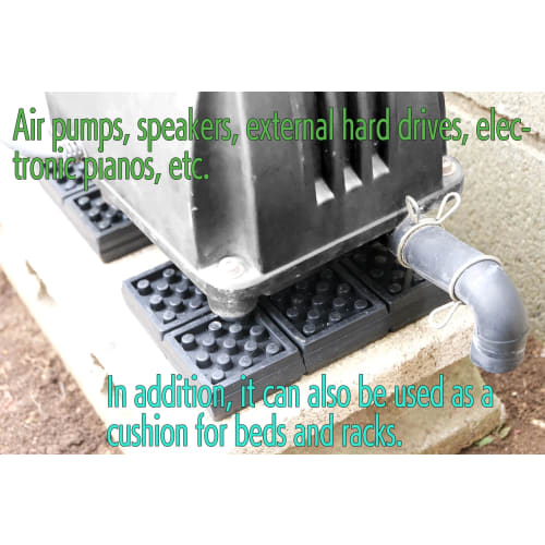 YNAK Anti-Vibration Rubber Mat for Pianos, Speakers, Outdoor Units, and Other Household Appliances, Reduces Vibration and Chattering, Provides Stabili