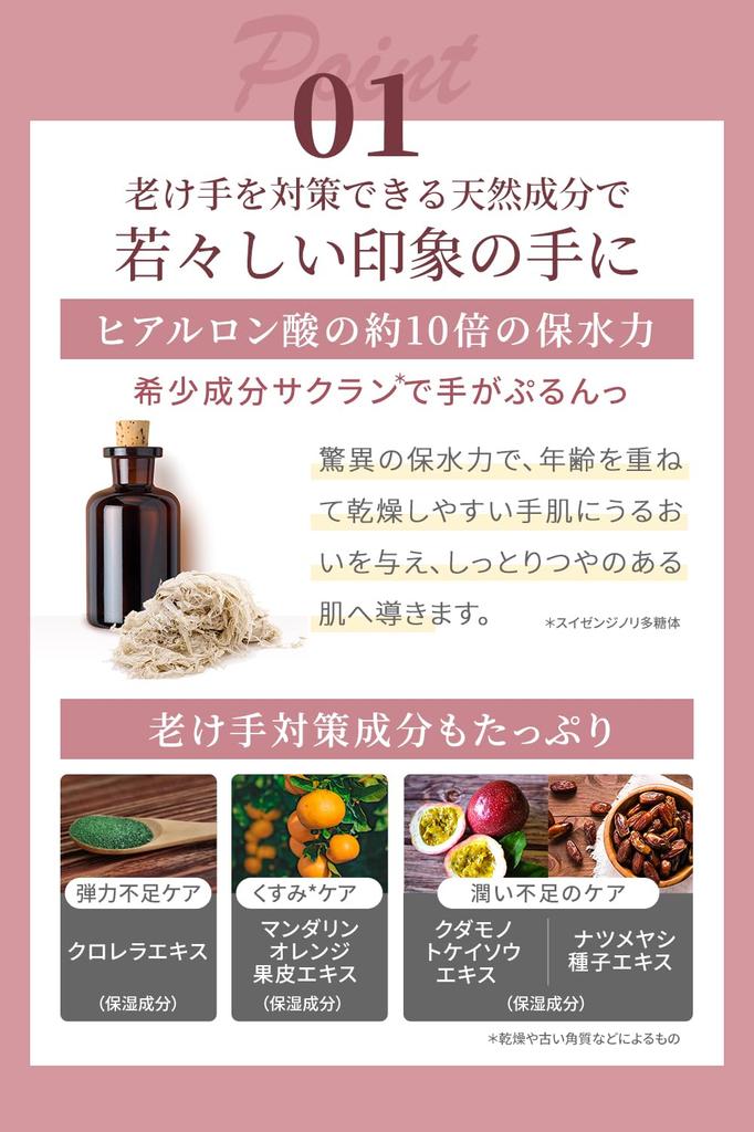 Hand Cream for Hand Veins and Aging Hands by Kita No Kaiteki 30g "Hand Purena" Kobo,