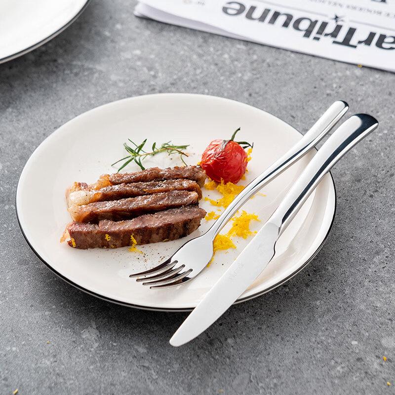 

Onlycook Stainless Steel Steak Cutlery & Plate Set