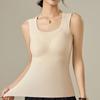 New Women's Slimming Warm Vest Underwear Fixed Cup Bra Top Base Layer Shirt Autumn Winter Outerwear Versatile Innerwear
