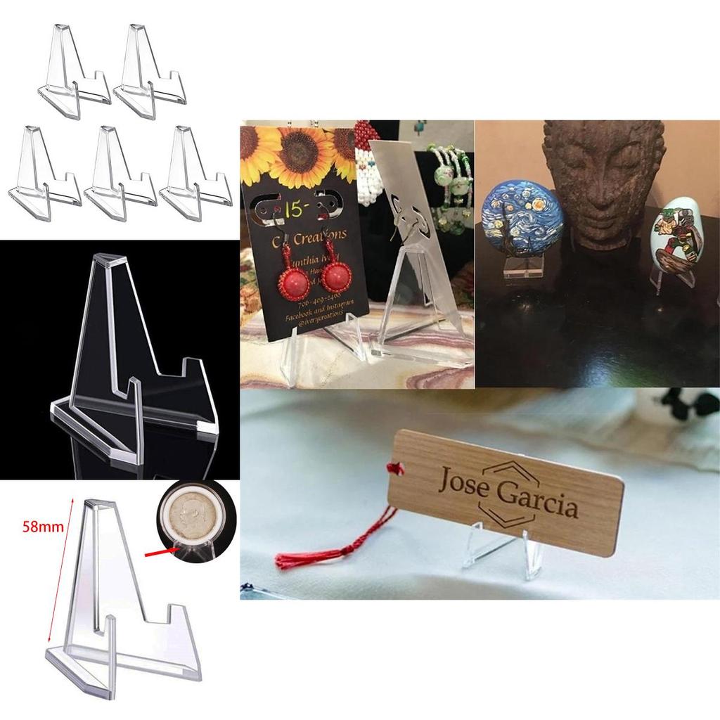 Mini Soporte de Exhibición de Monedas Acrílico Transparente para Mostrar Monedas Conmemorativas y Piezas de Arte