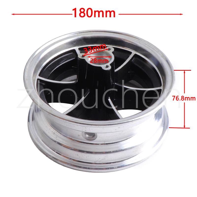 Motorcycle 6 Inch Alloy Wheel Hub Fit For Small Mini Citycoco Electric Scooter E-Bike Front and Rear Rim Tire Accessories