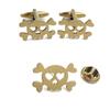 Ghost Horse Skull Brooch Cufflinks Punk Creative Personality Style Stainless Steel Material Not Easy To Fade Wear-resistant Accessories Decoration