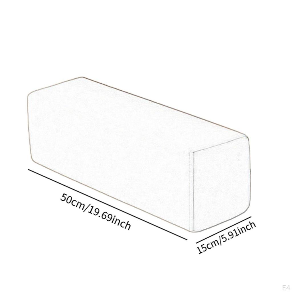 Arm Rest Pillow Armrest High Density Foam with Removable Pillowcase Cushion Pad for Couch Armchair