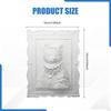 Paintable Cat Figurine Statue To Paint 3D Embossed Cats Frame DIY Unpainted Plaster Animal