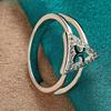 925 Sterling Silver Triangle 7-10# Ring for Women Wedding Party Gift Fashion Charm Jewelry