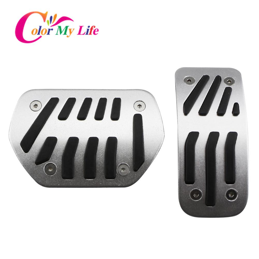 Color My Life Stainless Steel Car Pedals Fit for Peugeot 301 307 308 408 CC 2013 -  Gas Brake Pedal Cover Rest