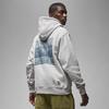 Jordan X Union Kollaboration SS23 Vintage Fleece Hoodie mit Tasche Herren Hoodie Grau FD4245-097