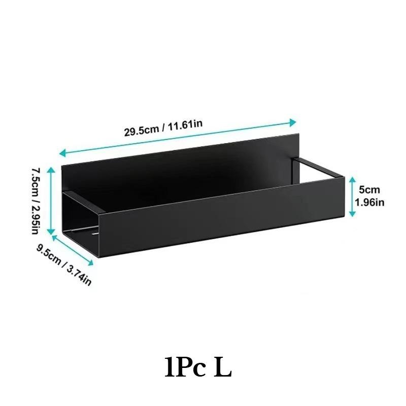 Magnetisches Gewürzregal Organizer für Kühlschrank und Backofen Schwarze Kühlschrank-Organizer und Aufbewahrung Magnetische Haken für die Küche