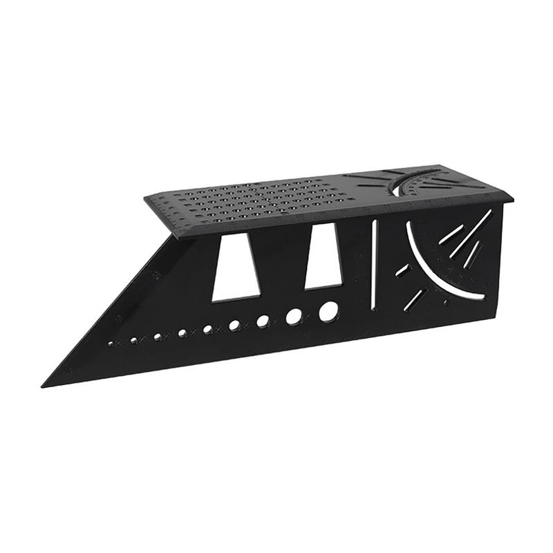 Multifunctional Angle Ruler Carpenter Line Square Measuring Ruler 45 Degree Line Ruler Woodworking Marking Gauge Carpenter Tool