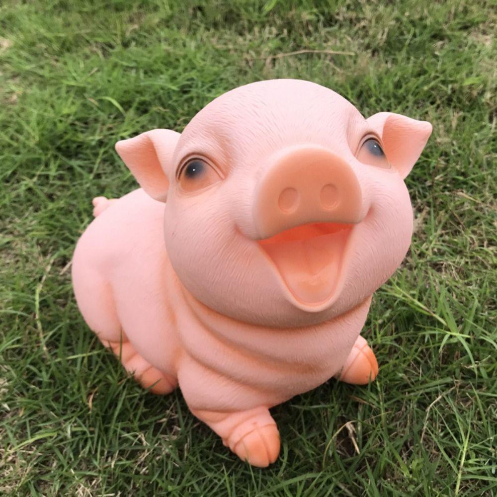 Cartoon Pig Piggy Bank Cute Zodiac Pig Ornaments Large Capacity Animal Saving Box  Home Decor