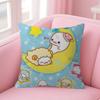 Kawaii Cartoon Mamegoma anime   Cushion Cover Inches Farmhouse Decor Home Throw Pillow Covers for Couch Decorations