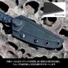 DRESS Titanium Coated Fishing Knife G10 Grip Kydex Sheath 4mm Thickness