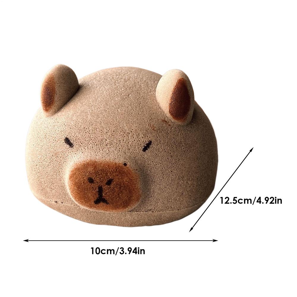 

Капибара Губка для ванны Мяч Отшелушивающее средство для тела Бытовая детская щетка для душа Мыльные губки Мультфильм Стирка Волдыри коричневый