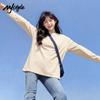 MJ STYLE Women's Pure Cotton Long Sleeve Round Neck T-Shirt