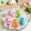 Glitzer Klar Elefant Squishy Weich TPR Quetschspielzeug Stressabbau Fidget Toy Kawaii Tier Sensorische Dekompression Entlüftung Geschenk für