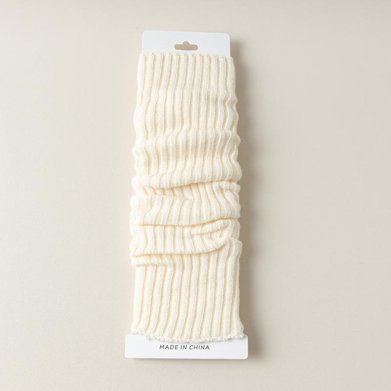 5/10 Pairs Casual Autumn Winter Calf Length Sock Covers Vertical Stripe Knitted Leg Warmers Warm JK Style Knee High Boots Layered Boot Covers Socks