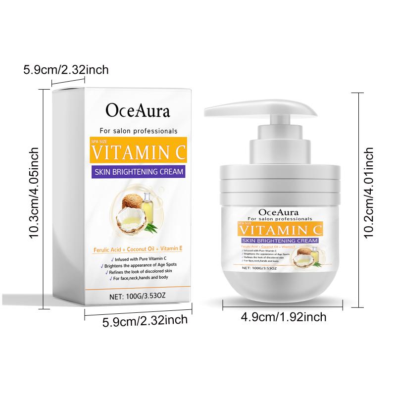 Oceaura Vc Body Brightening Cream Hydrating Nourishing Repair Dry Dull Skin Smooth Moisturizing Daily Body Care Cream