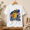 2026 Vozinha Ritratto Bianco e Nero Collage Riempire Lettera Vintage Cotone Lavato Vintage T-shirt Vozinha Capo Verde Cerchio Stella Bandiera Striscione Calcio T-shirt