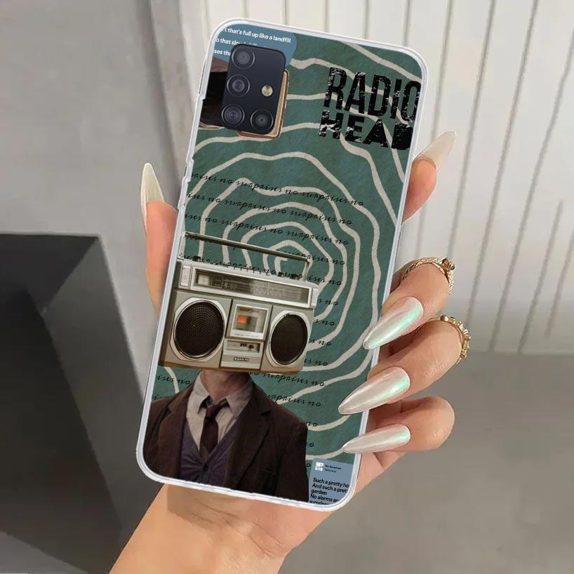 Bnad R-Radiohead Phone Case for Samsung Galaxy A52 A32 A22 A12 A02S A50S A30S A10S Note 20 Ultra 10 Plus S10 A31 A20 A71 A72 Gal