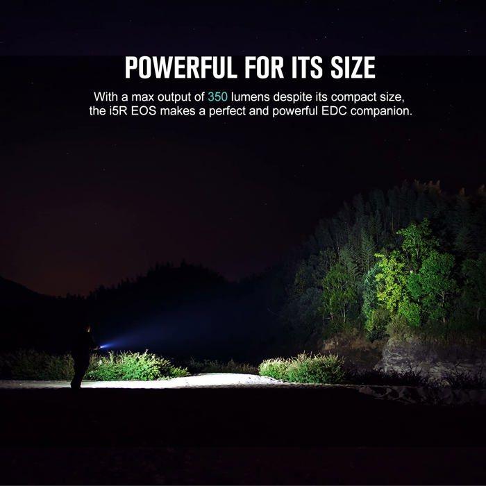 Lampe de poche - OLIGHT - O-I5RbK-GD-DE-FBA - 350 lumens - Rechargeable USB - 80 g