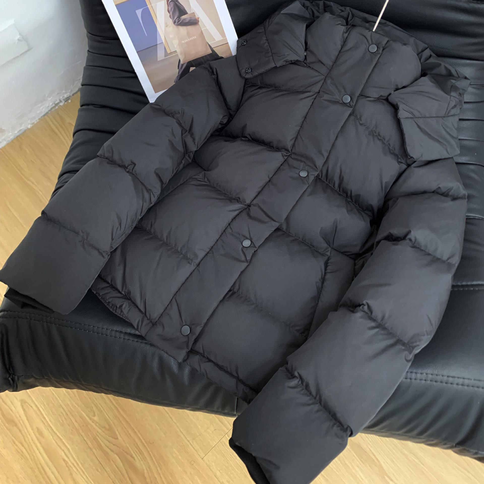 

2025 Женская куртка пуховик из белого утиного пуха - Простая, Модная, Горячо продаваемая в стиле Лу - Теплое, Утолщенное пальто M (105-115 jin)