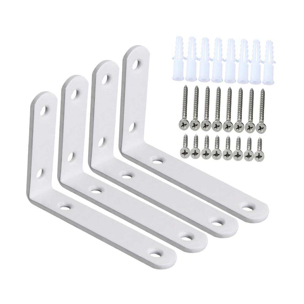 Wall Shelf Brackets for Home Organization - Set of 4