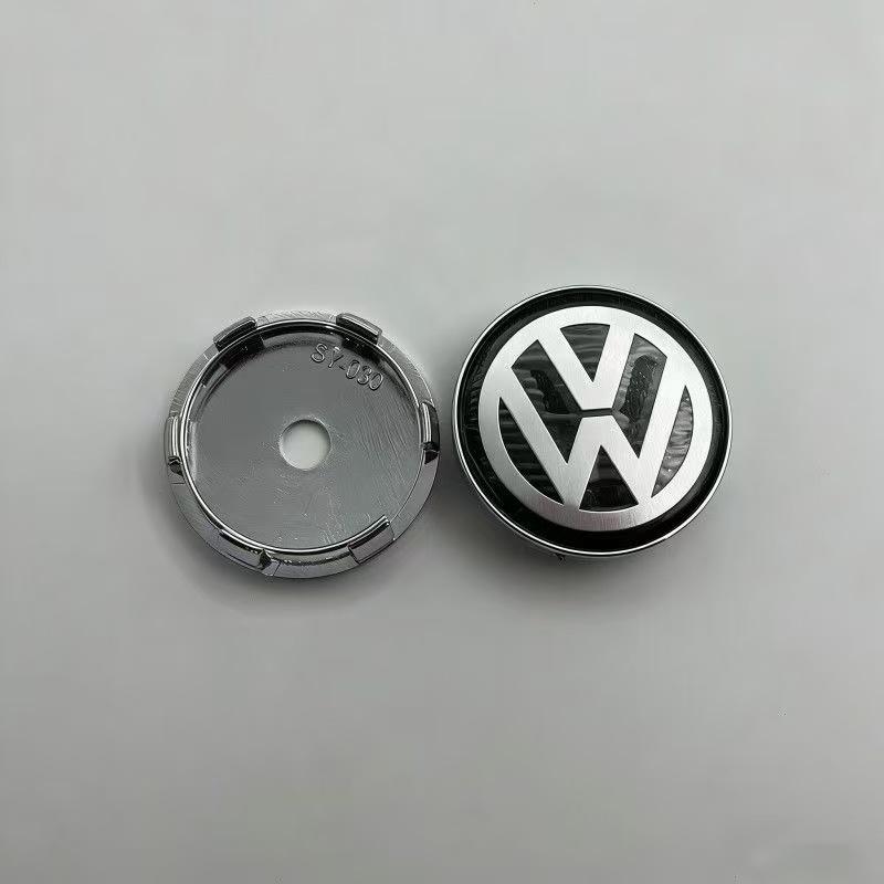 New 2026 Emblems VW Car Wheel Center Cap Hub Cover 4Pcs 55mm 60mm 56mm 65mm 70mm For Volkswagen Rline R Golf Passat Polo Arteon Jetta NC3