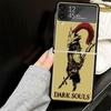 Dark Souls Game Case for Samsung Galaxy Z Flip7 Flip6 Flip5 Flip4 Flip3 5G Hard Phone Shell Z Flip 7 6 5 4 3 Black Cover