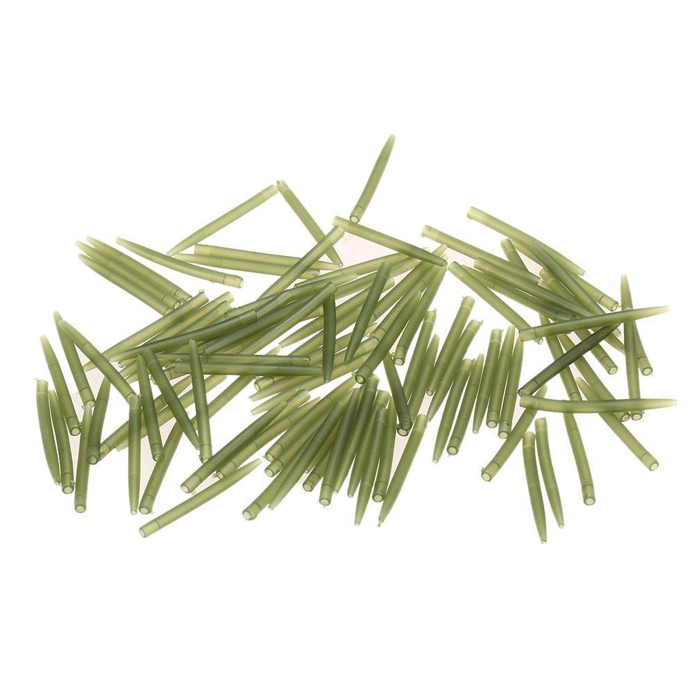 100 Pcs/set 53mm Anti Tangle Rubber Sleeves Connect with Fishing Hook Carp Coarse Fishing Accessories
