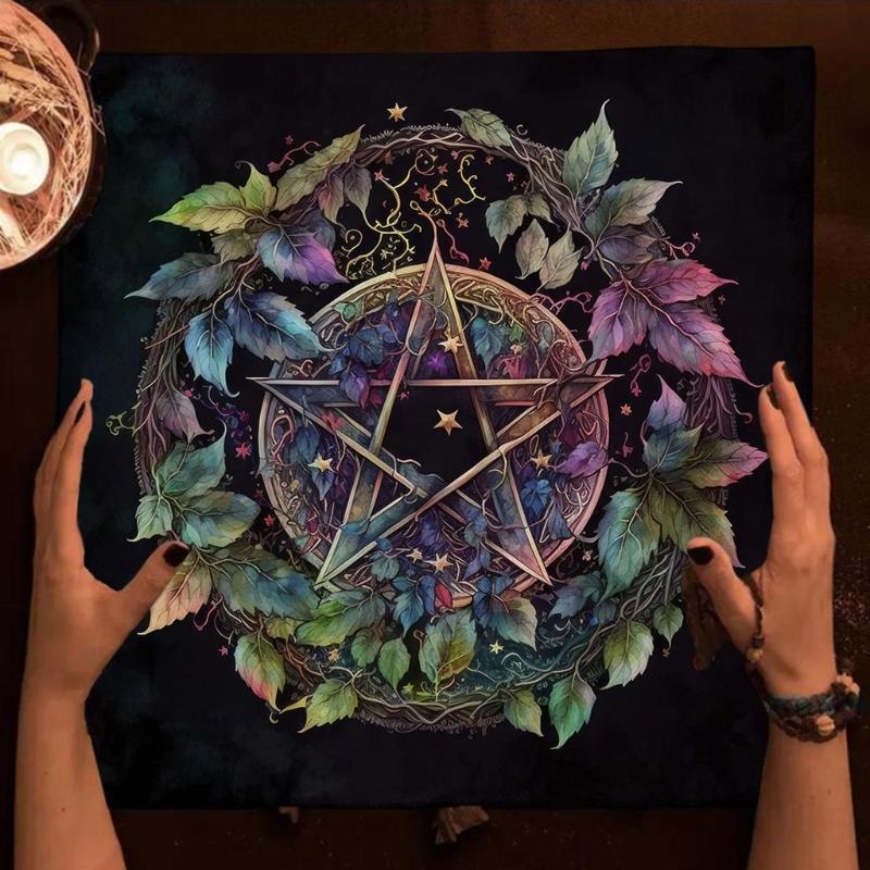 Divinations Tablecloth Pentagrams Astrologys Tarots Tablecloth Altars Cloth