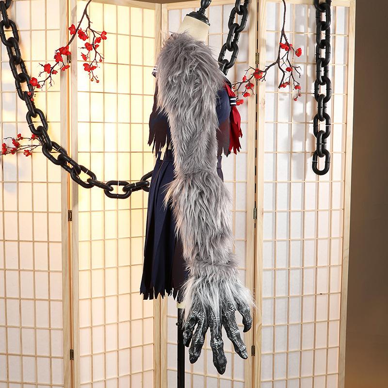 2025 Shimizu Hinako Cosplay Costume Sailor Uniform And Claw Prop Gloves SILENT HILL f Costumes The Fox Hinako's Damaged Uniform