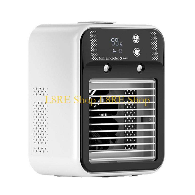 L8RE Portable Mini Air Conditioner Cooling Fan 2 Speed Cooling Fan Replace For Bedroom Room Outdoor Office Desk Cooling Fan