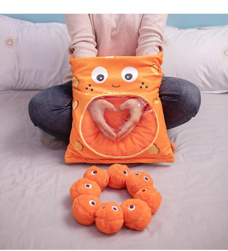 Weiches, bauschiges Snack-Plüschkissen mit PP-Baumwollfüllung für Mädchen, Geschenkidee