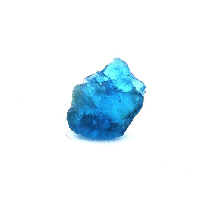 Steine und Mineralien. Neonblauer Apatit. 1.22 ct. Betroka, Anosy, Madagaskar.
