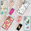 Llama Alpaca Face Animal Cactus Cell Phone Case for Samsung Galaxy S26 Ultra S25 S24 S23 S22 S21 S20 Note10 Cover