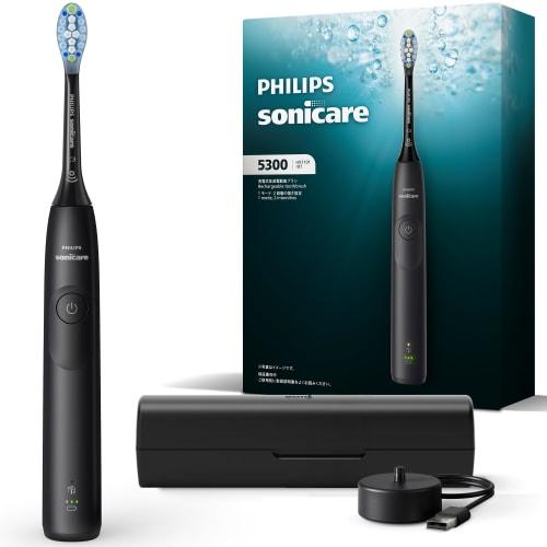 [2025 Model] Philips Sonicare ProtectClean 5300 Electric Toothbrush (Premium Clean Brush Head, Charger Stand, and Travel Case Included) HX7101/07 Blac