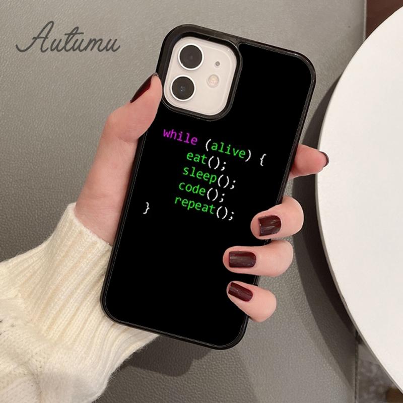 Function Computer program Phone Case for iPhone 11 12 13 14 Pro Max mini XR XS SE 2020 6S 7 8 Plus Samsung Galaxy S21 S22 Cover