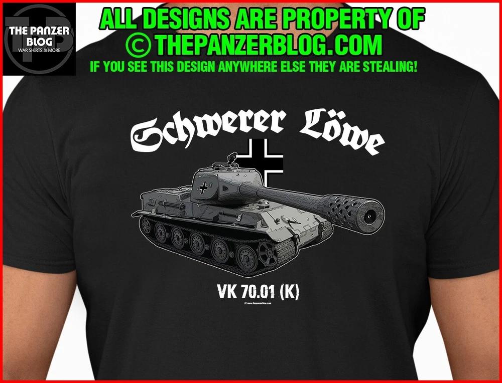 Schwerer Lowe Panzer T-Shirt WWII German Tank XL