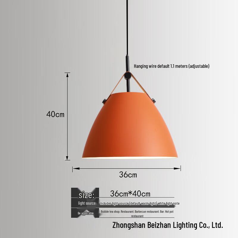 Nordic Macaron Industrial Pendant Lamp