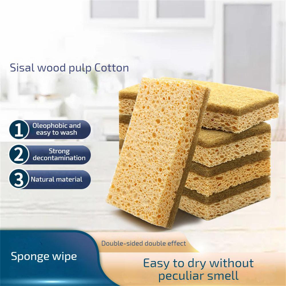 10~100PCS Double-sided Scouring Pad Double Sided Cleaning Strong Water Absorption Easy To Use Lightweight And Convenient